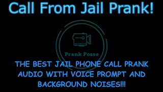 Phone Call From Jail Prank Audio [upl. by Gader]