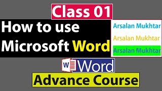 How to use Microsoft Word in Urdu  Class No 1 [upl. by Yenaiv]