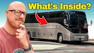 I Tried Americas Most LUXURIOUS First Class Bus [upl. by Graf]