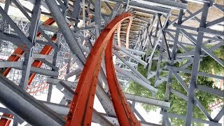 Wicked Cyclone Front Seat POV 2017 FULL HD Six Flags New England [upl. by Palocz]