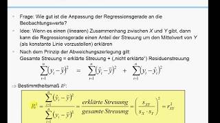 Regression 3  Das Bestimmtheitsmaß R2 [upl. by Enaamuj]