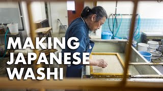 How Traditional Japanese Washi Paper is Made [upl. by Znarf]