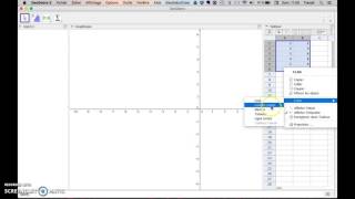 Comment réaliser un nuage de points sur GeoGebra [upl. by Steddman338]