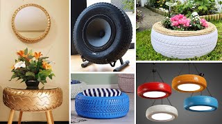 50 Creative Ideas To Reuse Old Tires [upl. by Lamonica]