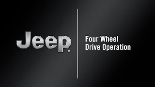 Four Wheel Drive Operation  How To  2021 Jeep Cherokee amp Grand Cherokee [upl. by Aros234]