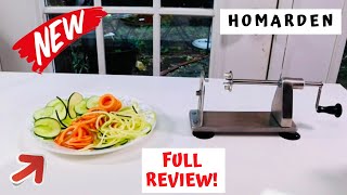 HOMARDEN ❤️ Stainless Steel Vegetable Spiralizer  FULL Review ✅ [upl. by Grete]