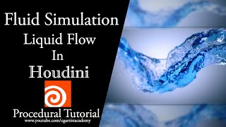 Houdini Liquid Flow Tutorial Fluid Simulation [upl. by Sapowith814]