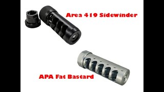 Muzzle Brake ReviewSidewinder vs Fat Bastard Gen 3 [upl. by Ydniahs]