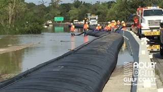 Cofferdam Aqua dam GulfCoast Demonstration [upl. by Fante]