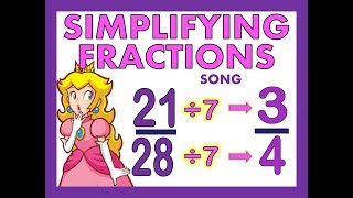 Simplifying Fractions song  showing the process [upl. by Betsey]