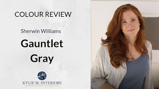 Paint Colour Review Sherwin Williams Gauntlet Gray SW 7019 [upl. by Acirahs901]