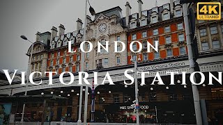 London Victoria Station Walk Through England 4K [upl. by Ariaes]