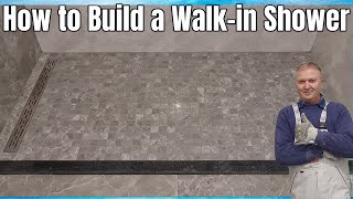 Building a Walkin Shower TUTORIAL [upl. by Mcquoid242]