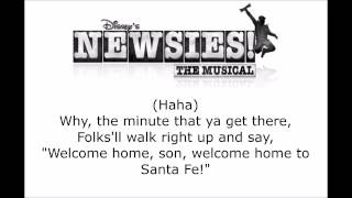 Newsies  Santa Fe Prologue Lyrics [upl. by Colas295]