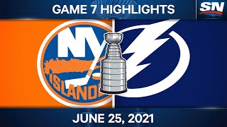 NHL Game Highlights  Islanders vs Lightning Game 7  Jun 25 2021 [upl. by Ecirtaeb711]