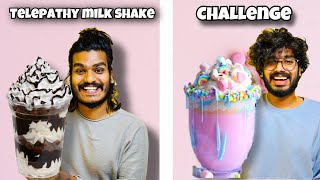 TELPATHY MILK SHAKE CHALLENGE 🤩 [upl. by Havens]