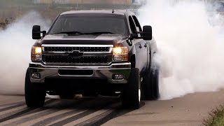 BURNOUT Clips Diesel Truck Burnouts  Judgement Day Dyno Event [upl. by Inohtna]