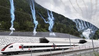 Worlds Longest Rail Tunnel Opens in Switzerland [upl. by Tanhya729]