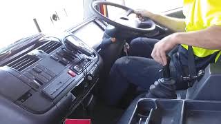 Truck driving Mercedes atego manual changing gears [upl. by Hecker247]