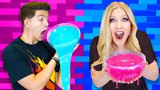 DIY Slime Challenge PrestonPlayz vs BriannaPlayz [upl. by Hareehat412]