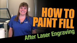 How to Paint Fill Wood that has been Laser Engraved [upl. by Haelat]