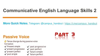 Communicative English Language Skills 2 Chapter 1 Part 3 [upl. by Longwood398]