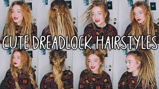 8 Cute amp easy dreadlocks hairstyles [upl. by Gratt]