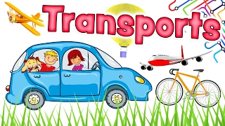 MEDIOS DE TRANSPORTE en inglés y español [upl. by Inaffyt]