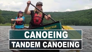 How to Paddle a Tandem Canoe  Tandem Canoeing Essentials [upl. by Airamana]