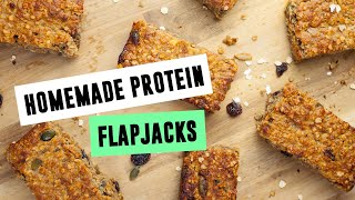 Homemade Protein Flapjacks  SO VEGAN [upl. by Harmony454]