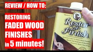 REVIEW amp HOW TO Restoring FADED WOOD FINISHES in 5 Minutes  using RestorAFinish [upl. by Hussar]