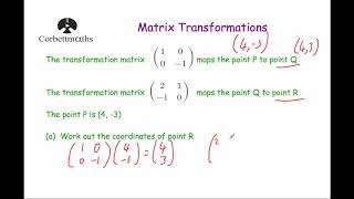 Matrix Transformations  Corbettmaths [upl. by Ahsii]