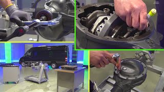 MercedesBenz Sprinter Rear Axle Repair Part 1  Gear Backlash Adjustment W906 W900 [upl. by Teague]