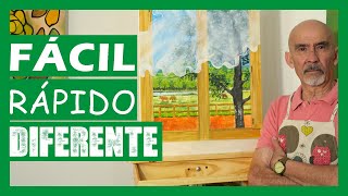 Pintar Paisajes Con Acrílico Paso A Paso  IDEAS EN ACRÍLICO [upl. by Diehl]