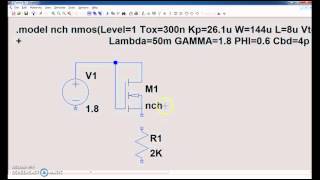 Como modelar MOSFET y BJT en LTSpice [upl. by Aicyle789]