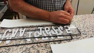 How to make a number plate [upl. by Allison]