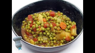 Recette des petits pois carottes pommes de terre à la tomate [upl. by Olaznog]