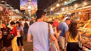 BARCELONA WALK  La Boqueria Famous Indoor Food Market  Spain [upl. by Ecirehc]