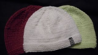 tuto tricot bonnet bébé [upl. by Deonne913]