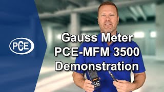 Gauss Meter PCEMFM 3500 Demonstration [upl. by Teragram523]