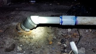 DIY Sewer Line Repair Under House [upl. by Lime333]