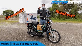 TVS XL 100 Review  Strongest Moped In India  MotorBeam [upl. by Amber]