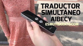 Review del traductor simultáneo Aibecy para 34 idiomas en tiempo real [upl. by Fredric855]