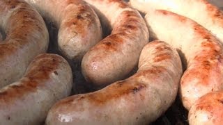 BBQ Bratwurst II homemade German Video Recipe littleGasthaus 100 Sausage [upl. by Acessej]