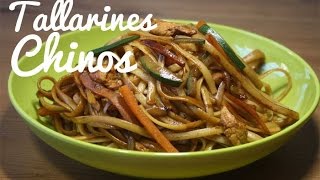 TALLARINES CHINOS  RECETA ORIENTAL [upl. by Narda]