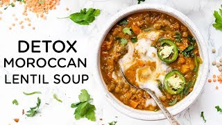 EASY DETOX LENTIL SOUP ‣‣ healthy vegan dinner idea [upl. by Thurlow387]