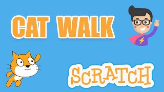 Cat Walk in Scratch  Programming for Kids [upl. by Leontyne]