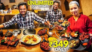 Unlimited Food Buffet With 30 Items Only ₹349  Cheapest Unlimited Food In Bangalore  Street Food [upl. by Atnauq]