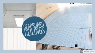 How to Install Beadboard to a Ceiling Yourself  EASY [upl. by Regni]