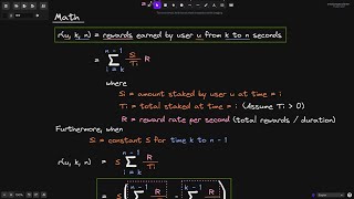 Staking Rewards  Math  DeFi [upl. by Lehar]